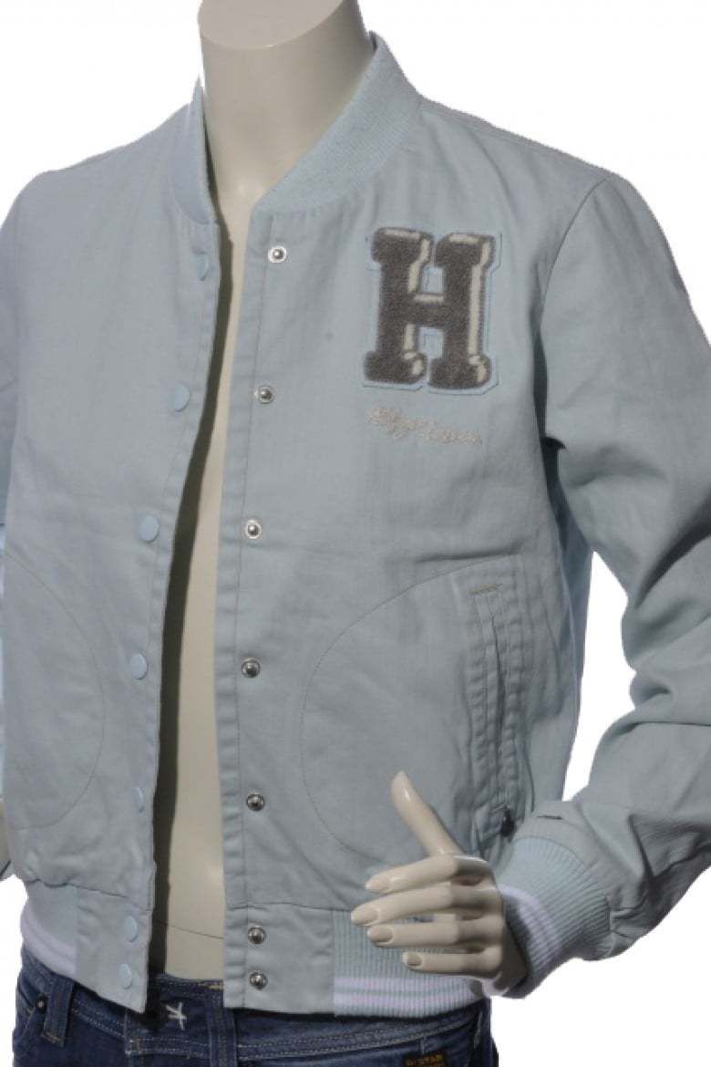 Tommy Hilfiger Bunda - clarice baseball modrá