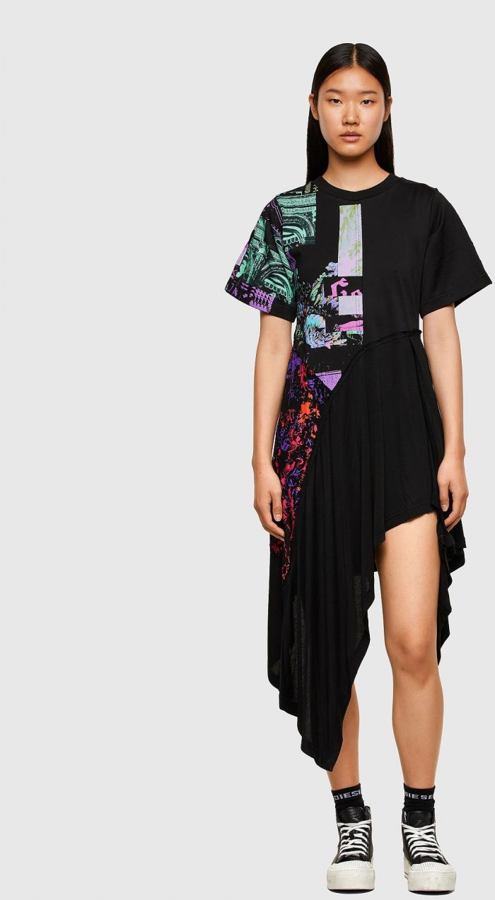 Diesel Šaty - DSTORM DRESS čierne