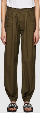 Diesel Nohavice - P-JO-A TROUSERS olivovo zelené
