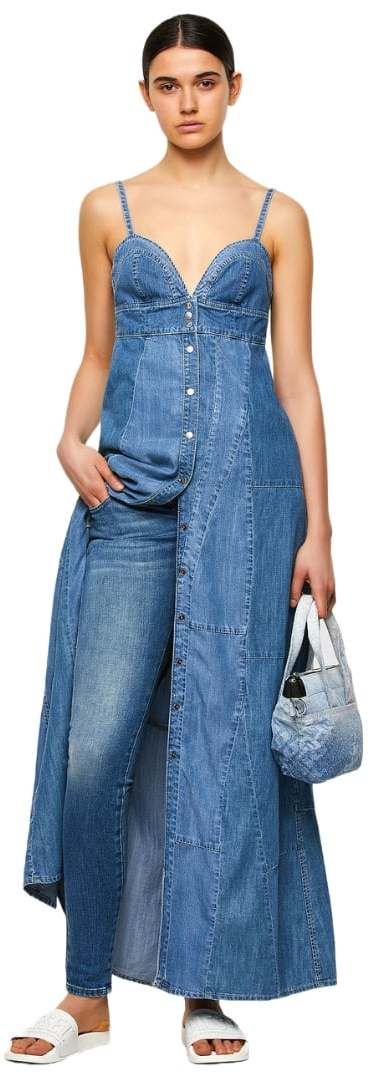 Diesel Šaty - DE-ARYA-SP DRESS modré