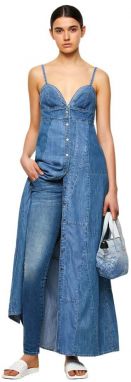 Diesel Šaty - DE-ARYA-SP DRESS modré