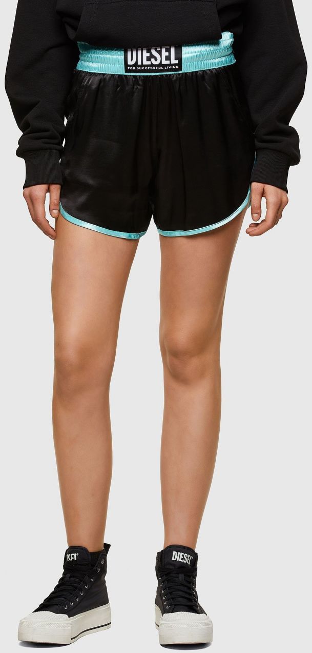 Diesel Krátke nohavice - S-DENA SHORTS čierne