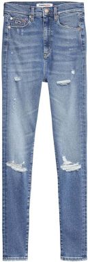 Rifle - Tommy Jeans RiRiSYLVIA HR SPR SKNY AE715 LBSD bledomodré
