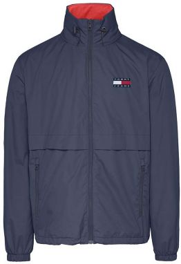 Tommy Jeans Bunda - TJM NYLON YOKE JACKET modrá