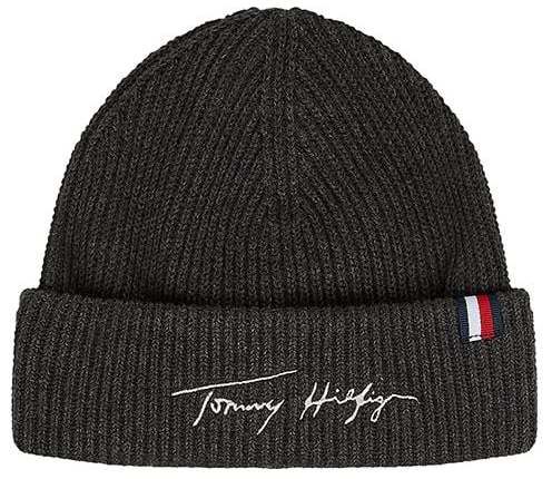 Čiapka - Tommy Hilfiger TH SIGNATURE BEANIE šedá