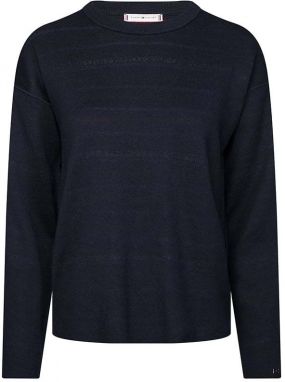 Tommy Hilfiger Sveter - VELMA REVERSIBLE SWTR tmavomodrý