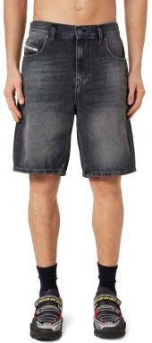 Krátke nohavice - Diesel D-STRUKT-SHORT SHORTS sivé
