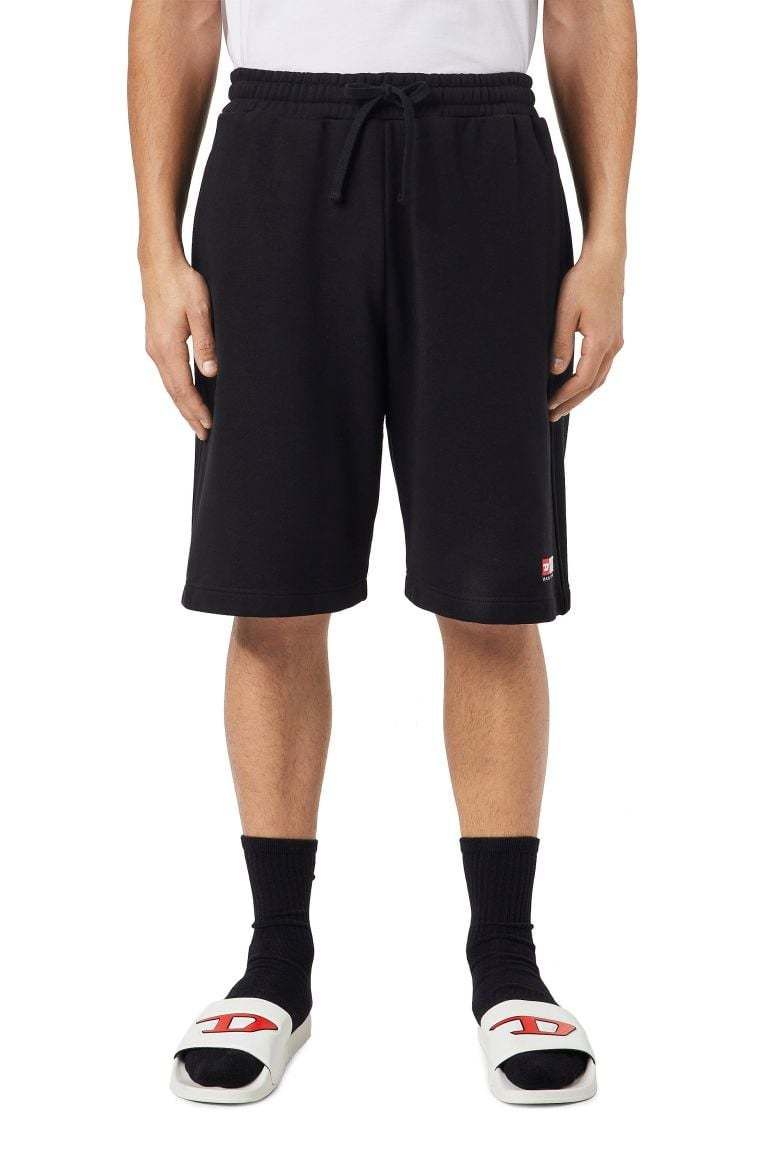 Diesel Krátke nohavice - P-CROWN-DIV SHORTS čierne
