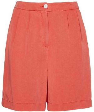 Tommy Hilfiger Krátke nohavice - TENCEL PLEATED PULL ON SHORT oranžové