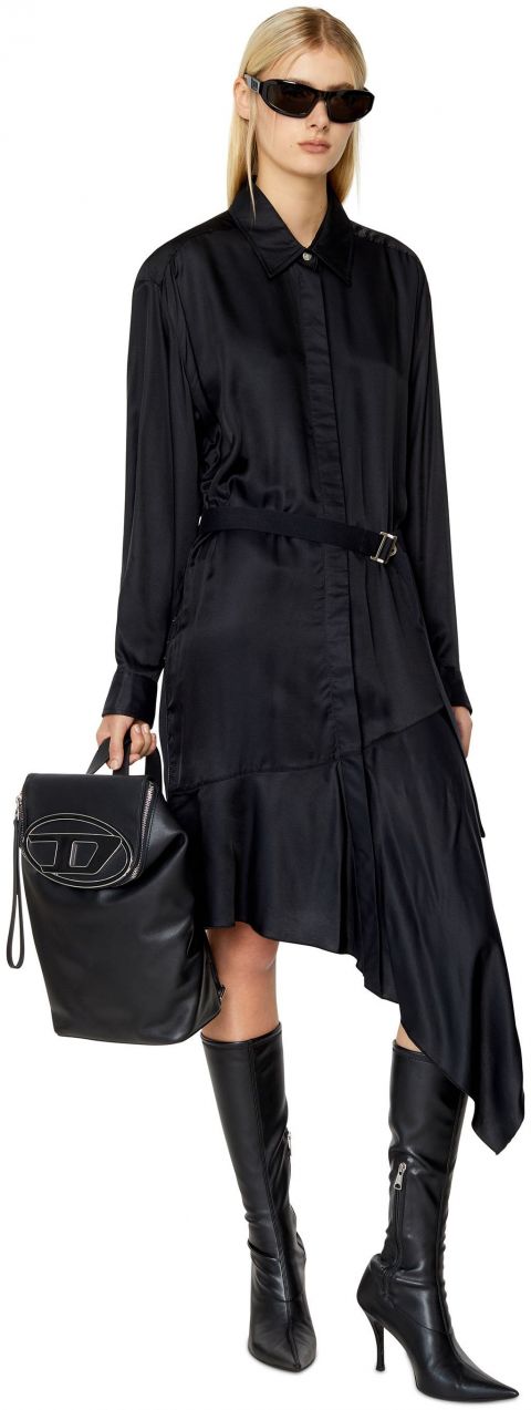 Diesel Šaty - D-WEIGELA DRESS čierne
