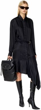 Diesel Šaty - D-WEIGELA DRESS čierne