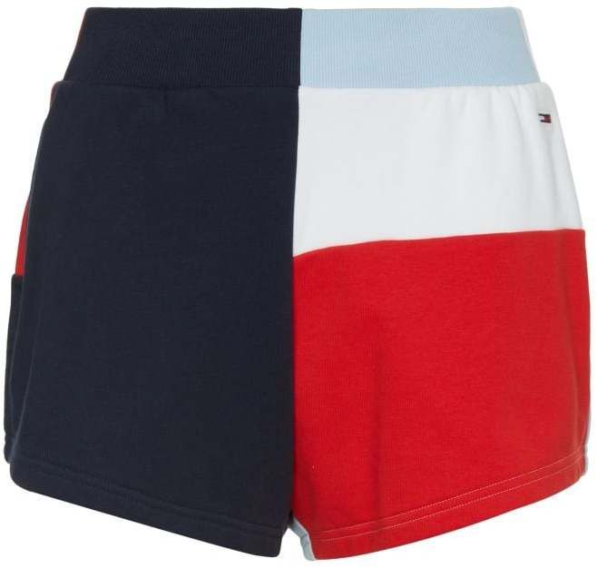 Tommy Jeans Krátke nohavice - TJW ARCHIVE BLOCKING SHORT modré