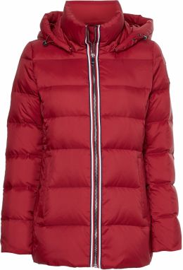 Tommy Hilfiger Bunda - GLOBAL STRIPE DOWN J červená