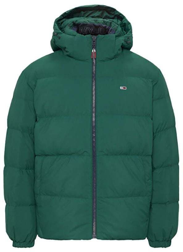 Tommy Jeans Bunda - TJM ESSENTIAL DOWN J zelená