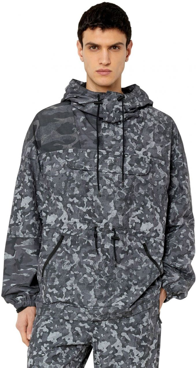 Diesel Bunda - AUWT-CALEB-HT07 JACKET sivá