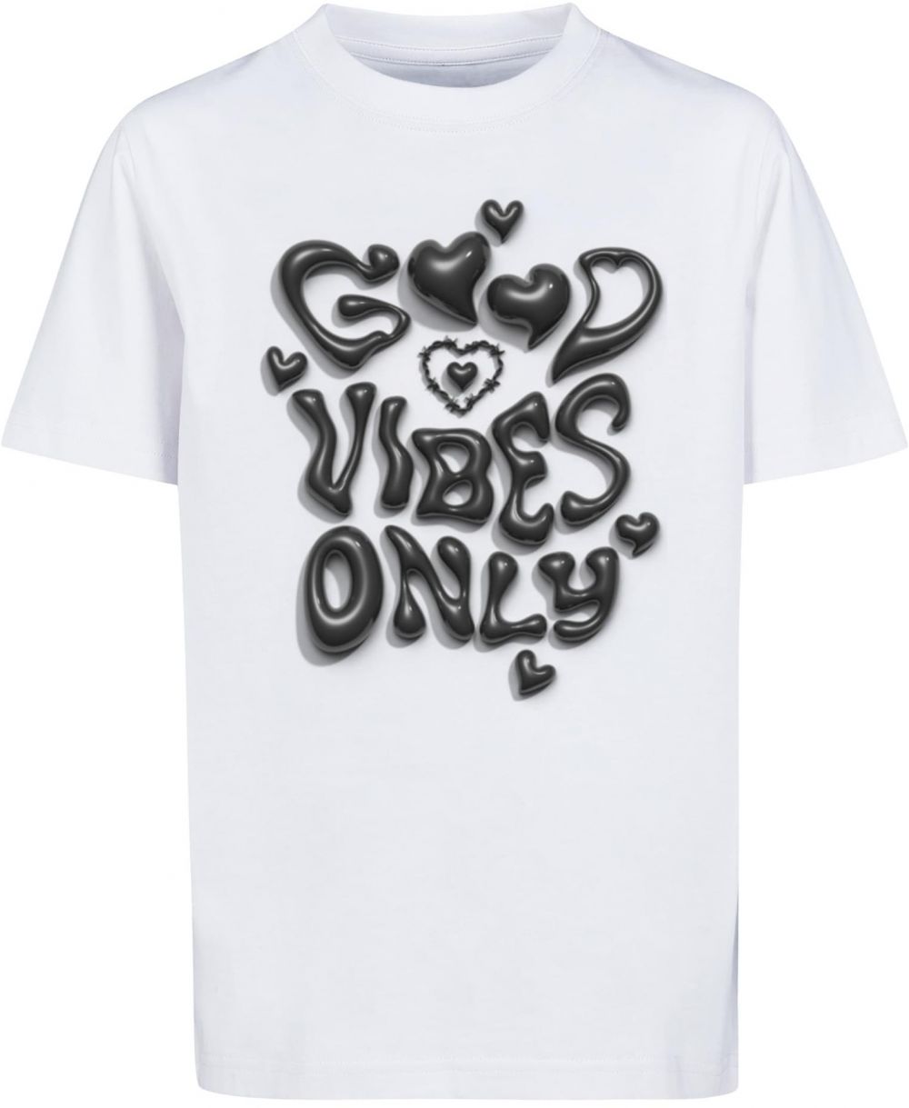 Children's T-shirt Good Vibes Only Heart white