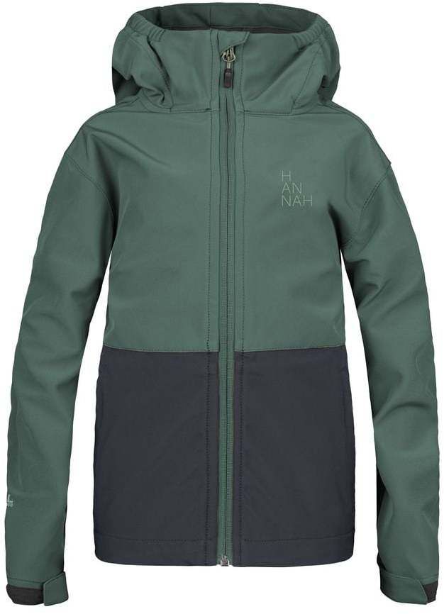 Boys' softshell jacket Hannah WAT JR dark forest/anthracite
