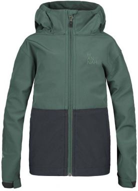 Boys' softshell jacket Hannah WAT JR dark forest/anthracite