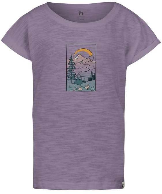 Cotton T-shirt for girls Hannah KAIA JR grape jam
