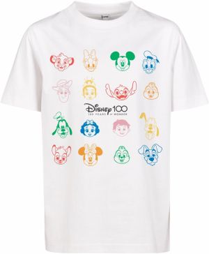 Disney 100 Faces Children's T-Shirt White