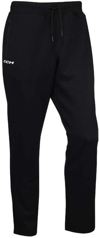 Men's trousers CCM TAPERED LOCKER ROOM FLEECE PANT Black M