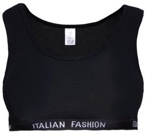 Nikola Girl's Bra with Wide Straps - Black