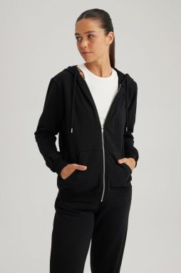 DEFACTO Regular Fit Hooded Zipper Sweatshirt