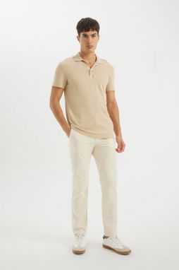 DEFACTO Straight Leg Chino Canvas Trousers