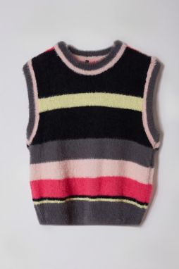Trendyol Gray Color Blocked Crew Neck Knitwear Sweater