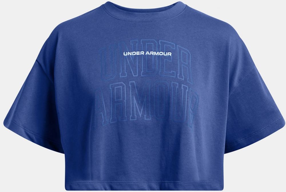 Under Armour Women's T-Shirt UA W VARSITY MIX HW SS CROP - Ladies
