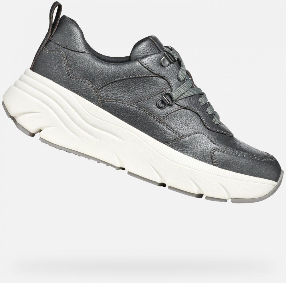 GEOX Dark gray women's sneakers Diamanta - Women's
