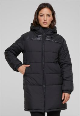 Women's Hooded Coat Mixed Black