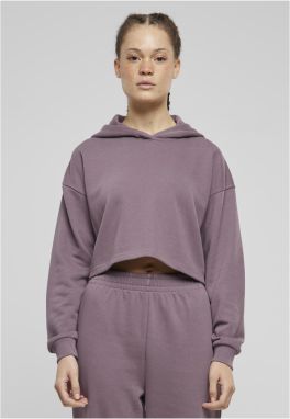 Women's cropped hoodie Terry Hoodie purple