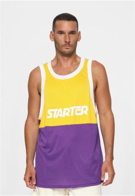 Men's tank top Split Mesh yellow/purple