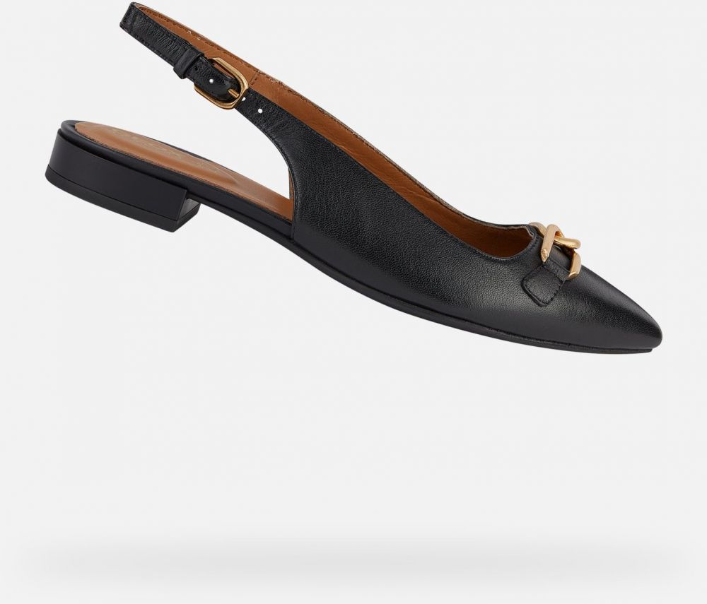 GEOX Black women's ballet flats Charyssa - Women's