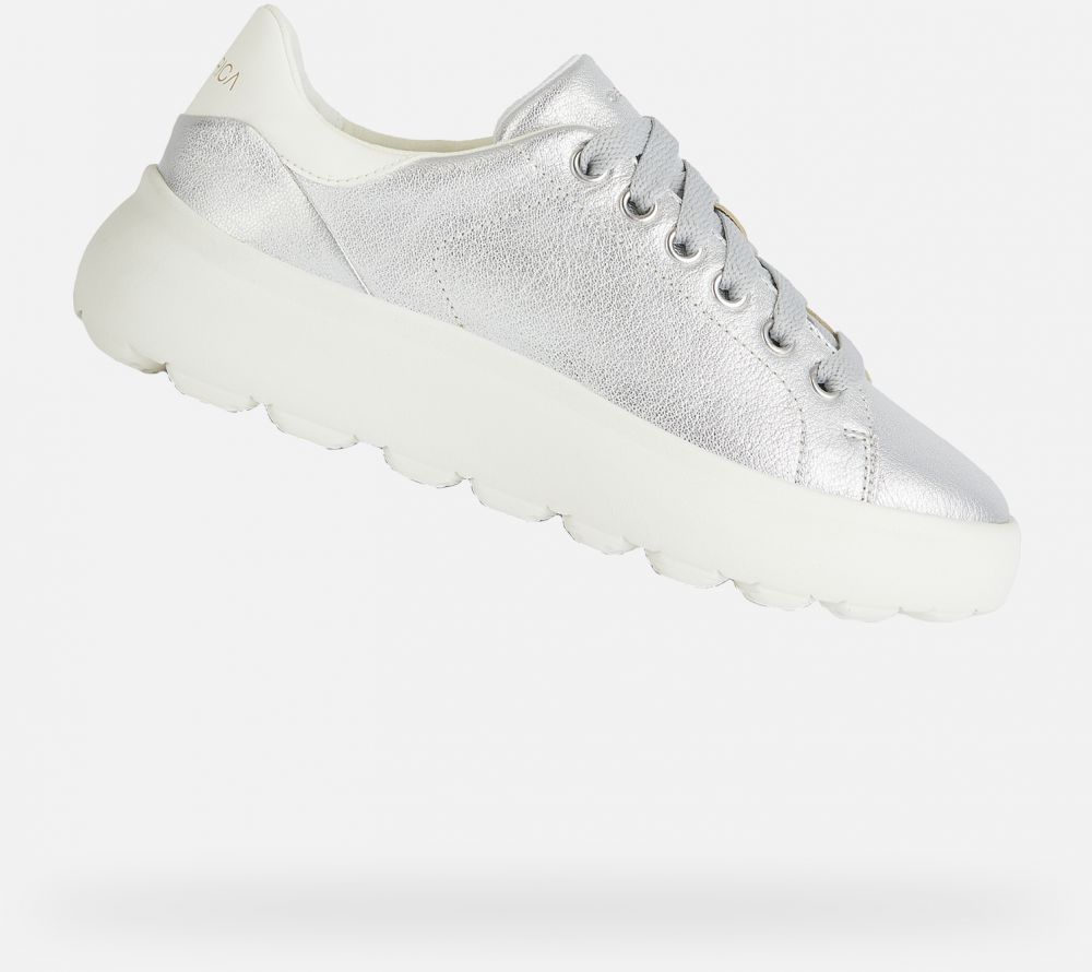 GEOX Silver women's sneakers Spherica ec4.1 - Women's