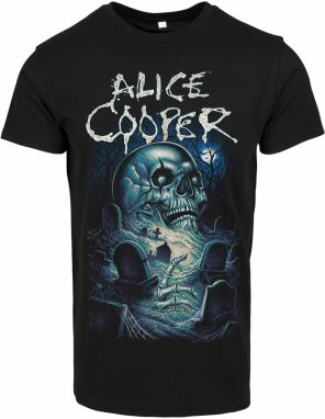 Alice Cooper Graveyard Blue Tee black