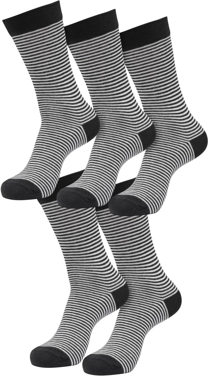 Fine Stripe 5-Pack socks black/white