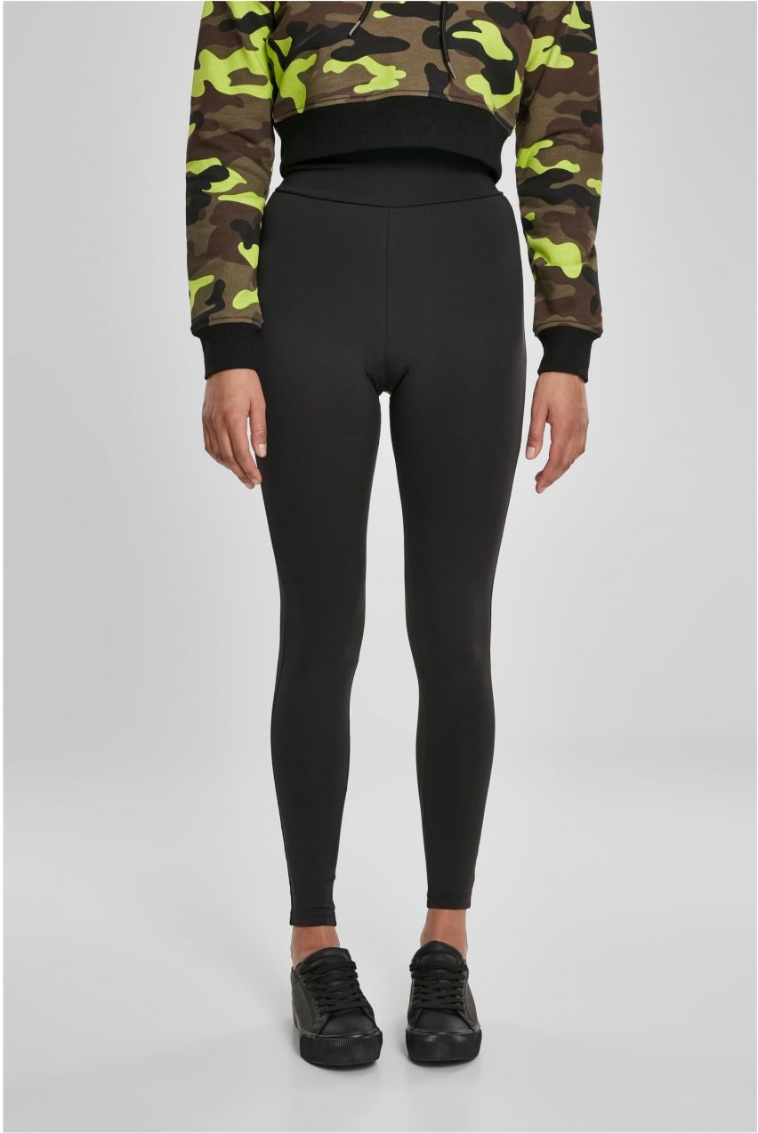 Women's high-waisted leggings 2 packs black+black