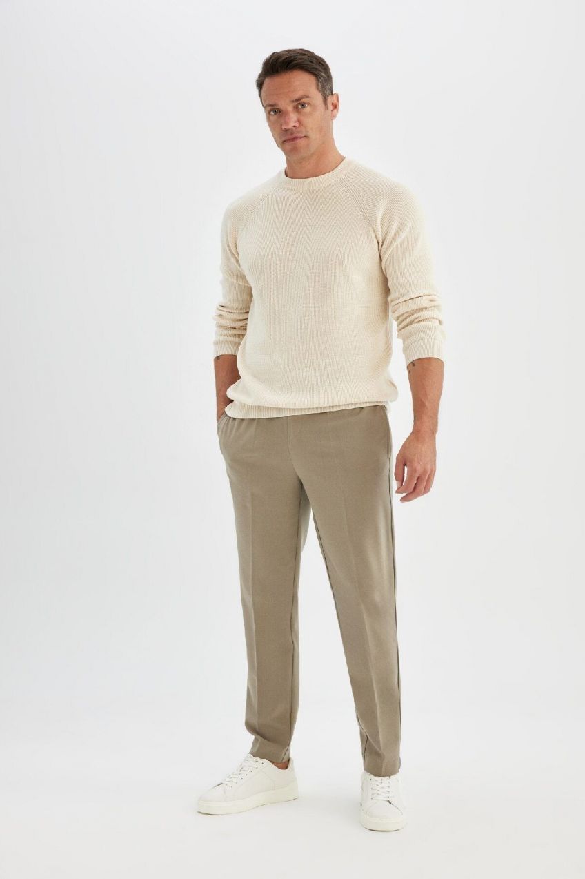 DEFACTO Jogger Straight Leg All-Way Stretch Trousers