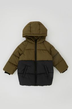 DEFACTO Baby Boy Fleece Lined Water Repellent Puffer Coat