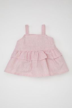 DEFACTO Baby Girl Strappy Linen Look Blouse