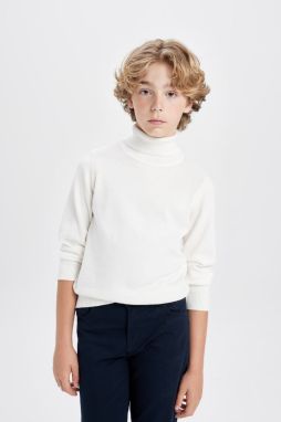 DEFACTO Boy Turtleneck Knitted School Sweater