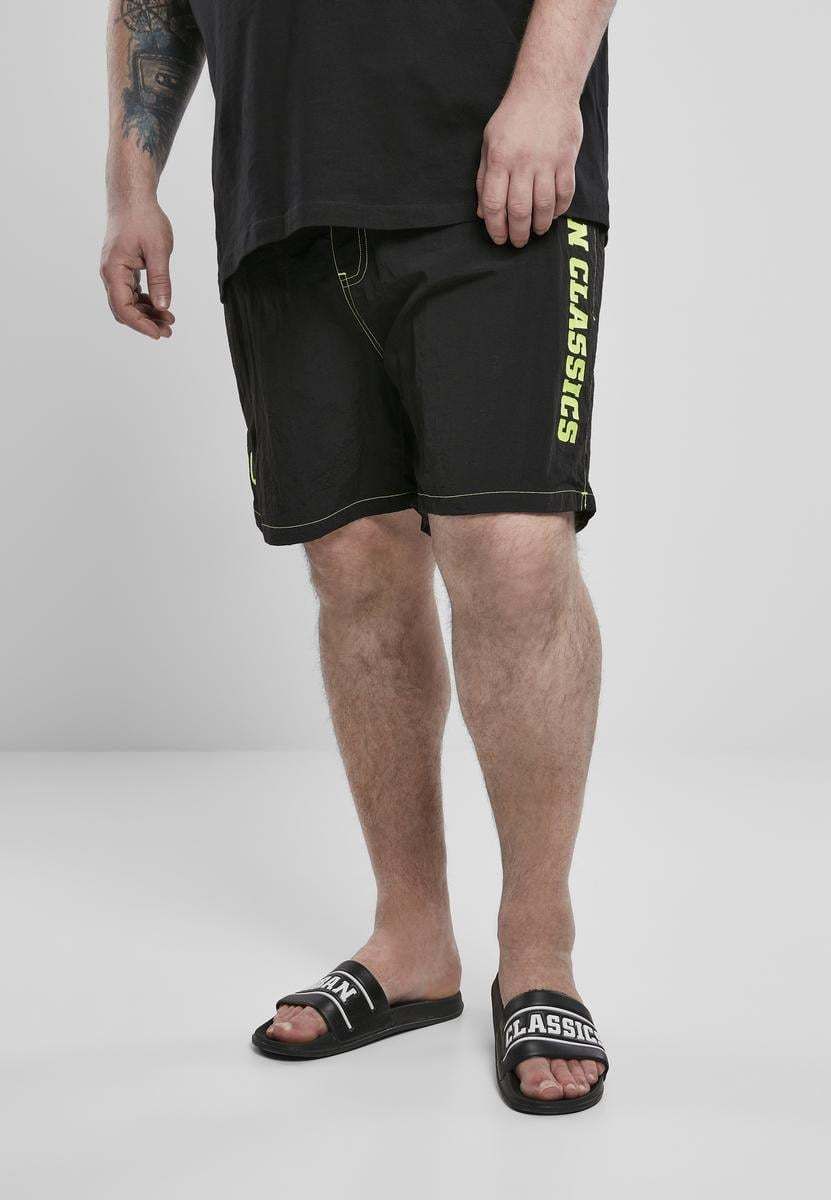 Men's swimwear UC Logo black/green