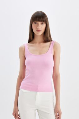 DEFACTO Slim Fit Crew Neck Ribbed Undershirt
