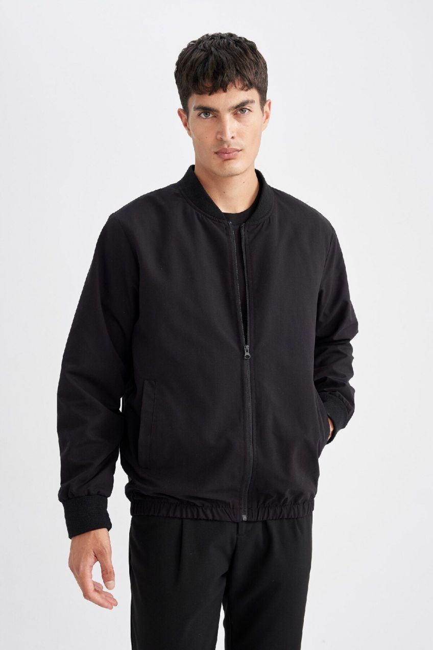 DEFACTO Water Repellent Regular Fit College Collar Bomber Jacket