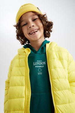 DEFACTO Boy's Water Repellent Hooded Puffer Jacket