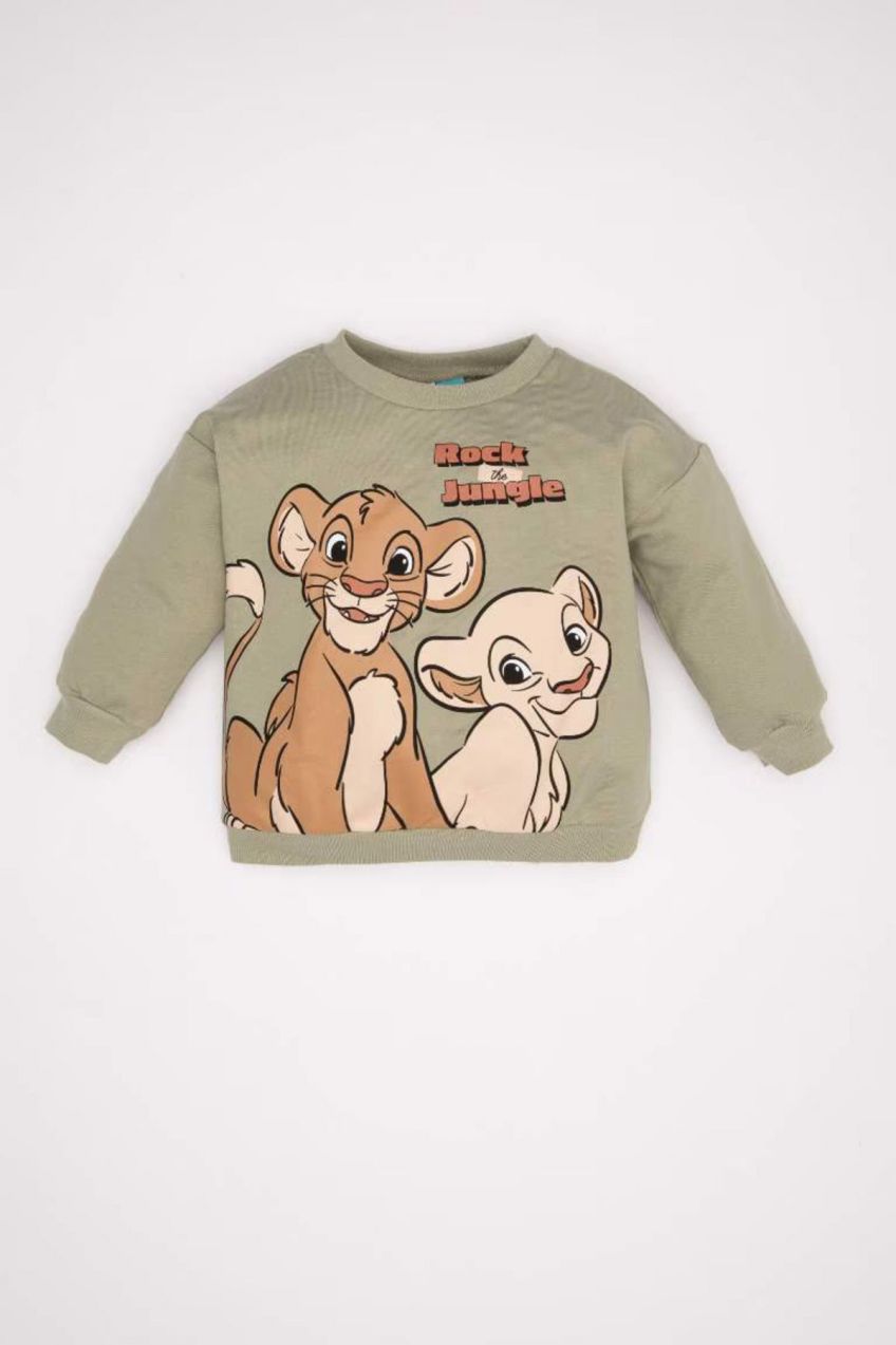 DEFACTO Baby Boy Disney Lion King Crew Neck Sweatshirt