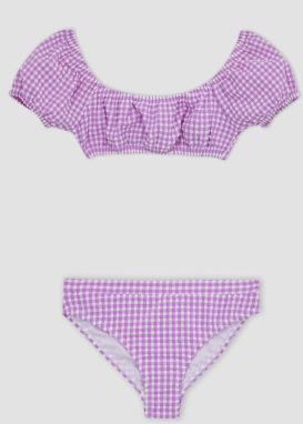 DEFACTO Girl's Checkered Bikini Set