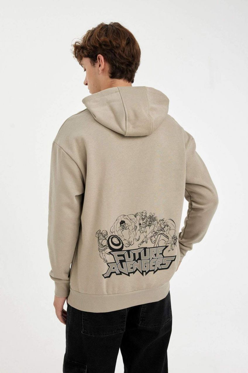 DEFACTO Marvel Avengers Boxy Fit Hooded Sweatshirt